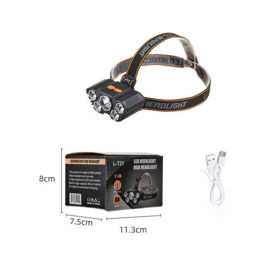 L-T21 LED Highlight USB Headlight - Lighting Product Designed For Illumination And Daily Lighting Routine HHC