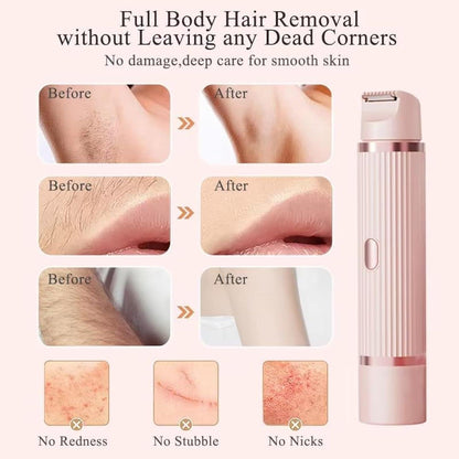 2 in 1 Dual Head Shaver Women Electric Bikini Trimmer Wet&Dry Use Hair Removal ARDS