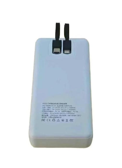 66W Fast Charging 20,000mAh Power Bank with Built-in Cables HHC
