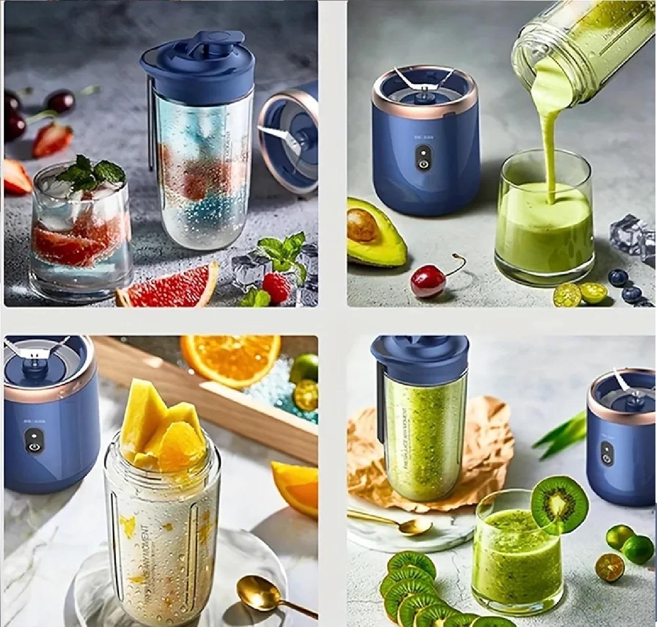 Hexa Blade Juicer Rechargeable Mini Automatic Electric Juicer 2in1 ARDS