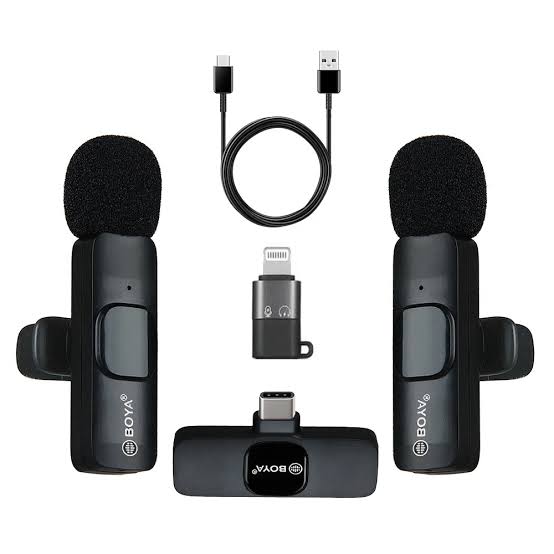2in one BOYA Model: BY-MW13 Type: Wireless Live Microphone HHC