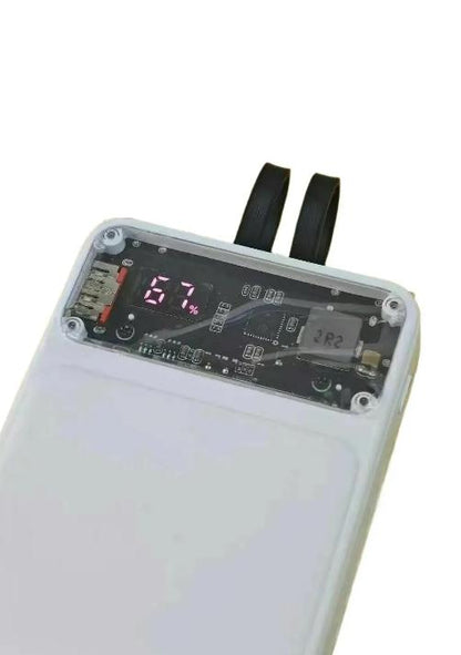 66W Fast Charging 20,000mAh Power Bank with Built-in Cables HHC