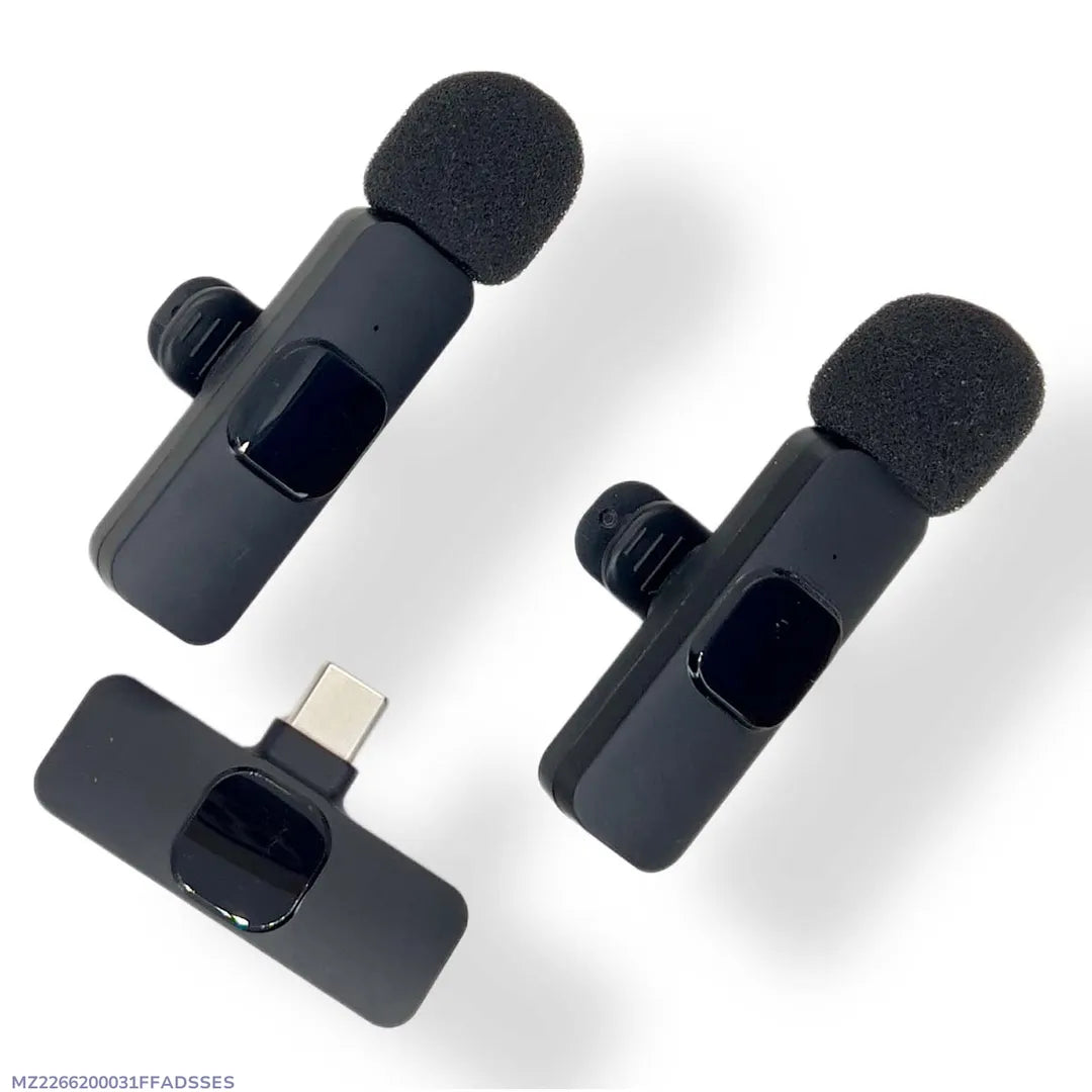 K9 Dual Wireless Microphone ORIGINAL Plug & Play FOR Type-C & IOS HHC