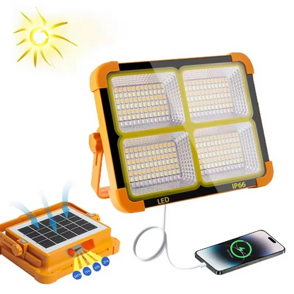 Solar LED Light Portable Waterproof Street Lamp For Outdoor Lighting And Security HHC