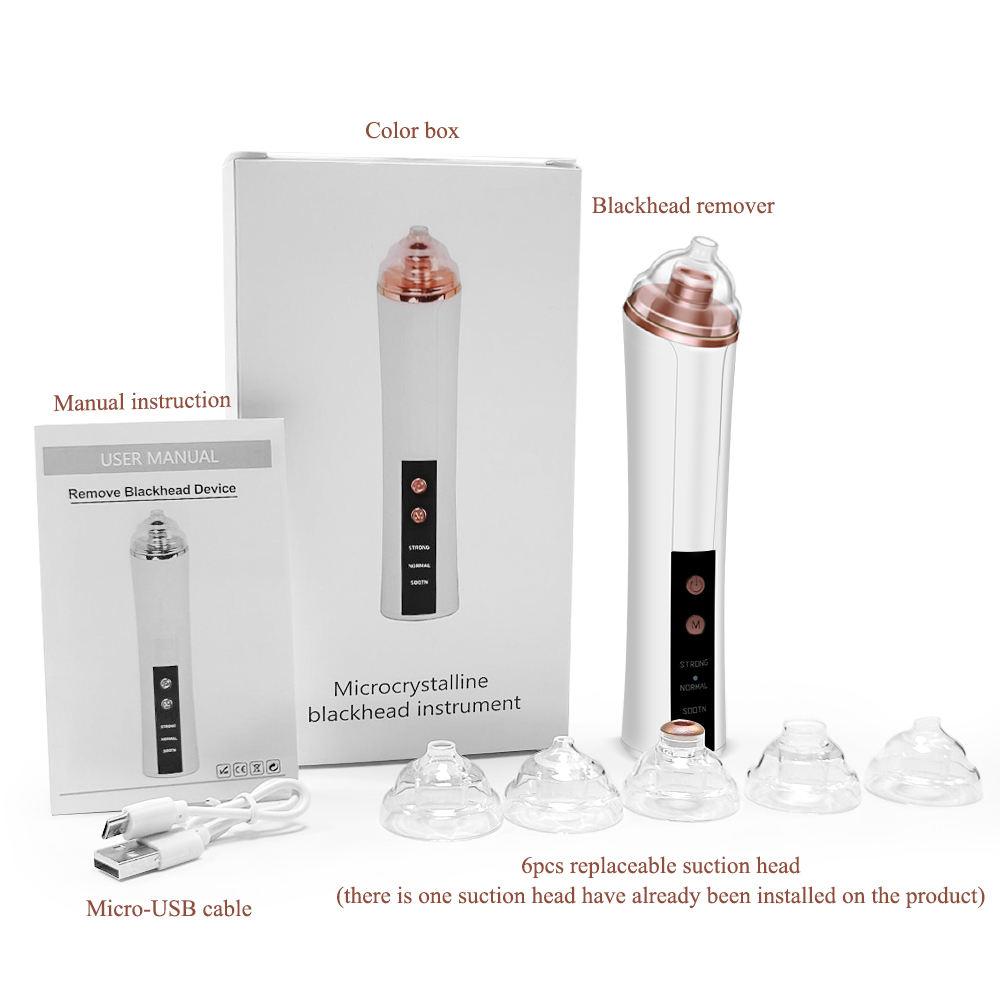 Slim Blackhead Rechargeable Suction Device Kit Pore Cleaner Rida's Collection
