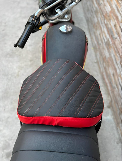 Double Stitch Water Proof Bike Seat Cushion /Motorcycle Seat Cover / Motor Bike Long Route Cushion Long Travel Seat Comfortable (Molty Foam 1inch) HHC