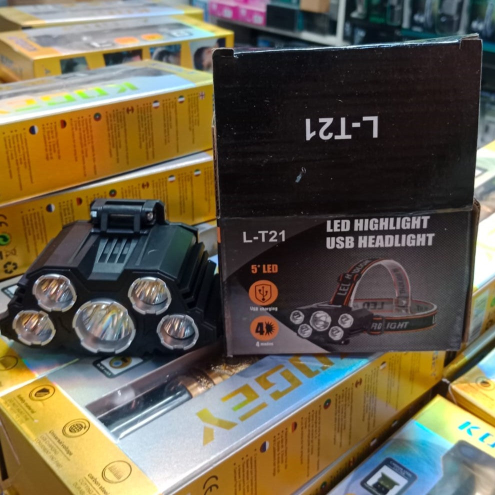 L-T21 LED Highlight USB Headlight - Lighting Product Designed For Illumination And Daily Lighting Routine HHC