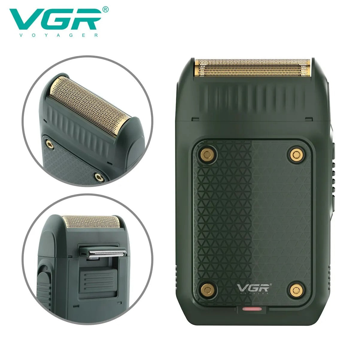 VGR Voyager V-353 Professional Men's Shaver – Portable Dual Foil Shaver with Pop-Up Trimmer Rida's Collection