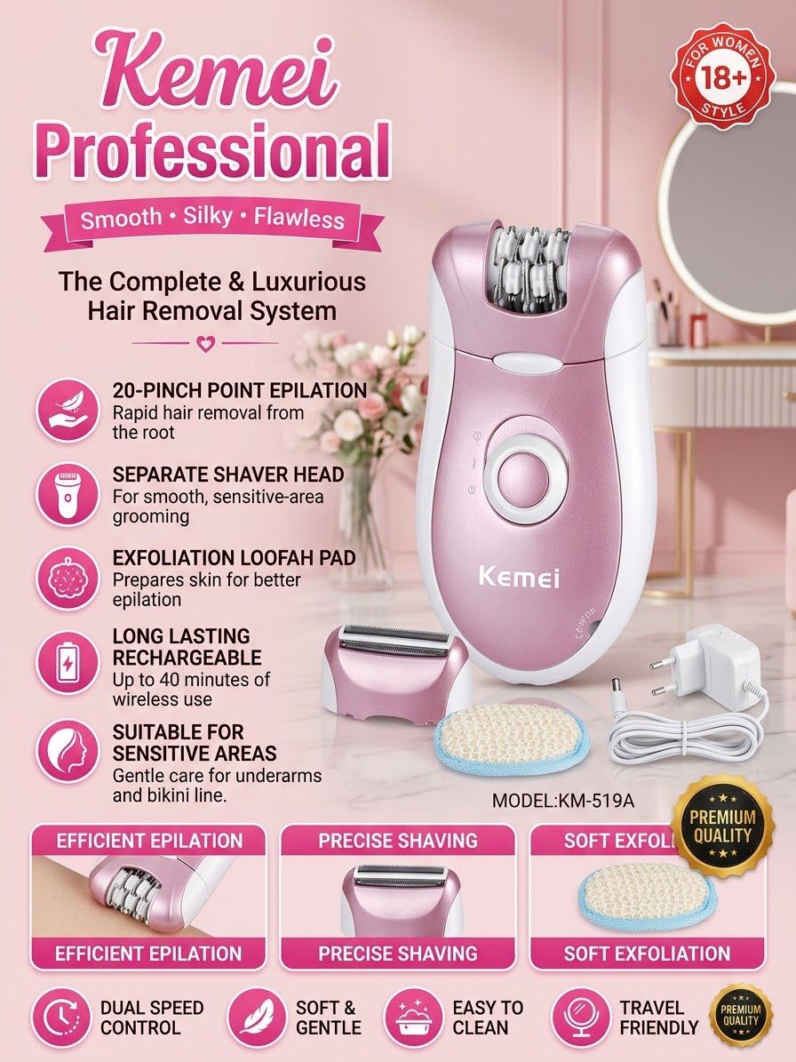 Kemei Professional Hair Removal System KM-519A HHC