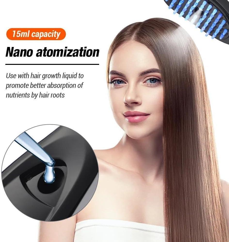 Steam Hair Comb 3D Massager for Head Ultrasonic Vibration Atomization Electric Massage Steam Hair Brush ARDS