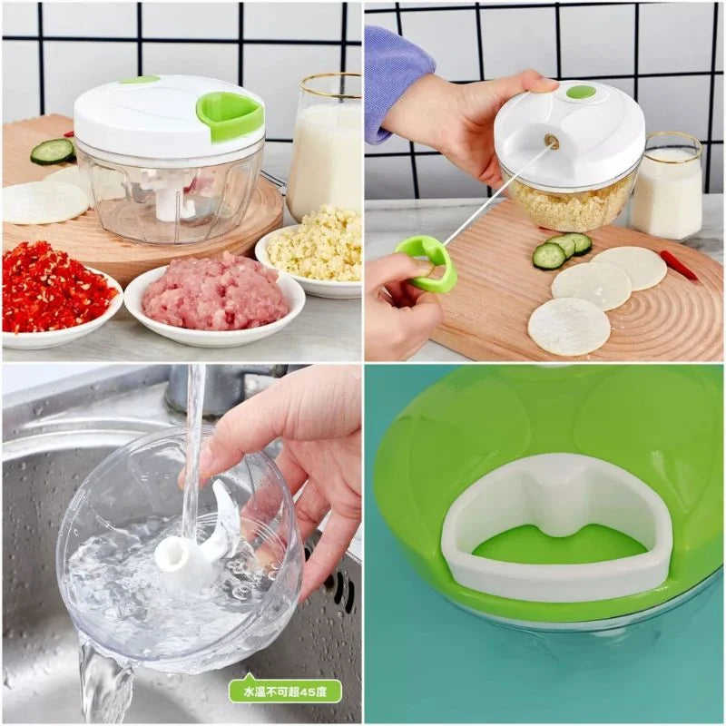 Manual Mini Hand Pull Food Chopper YMDS