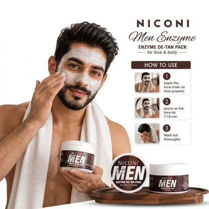 NICONI Men Enzyme De-Tan Pack