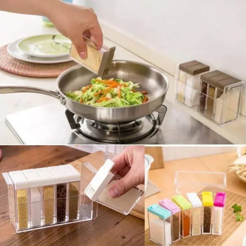 Spice Jars Dispenser Masala Rack