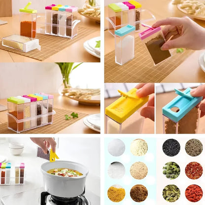 Spice Jars Dispenser Masala Rack