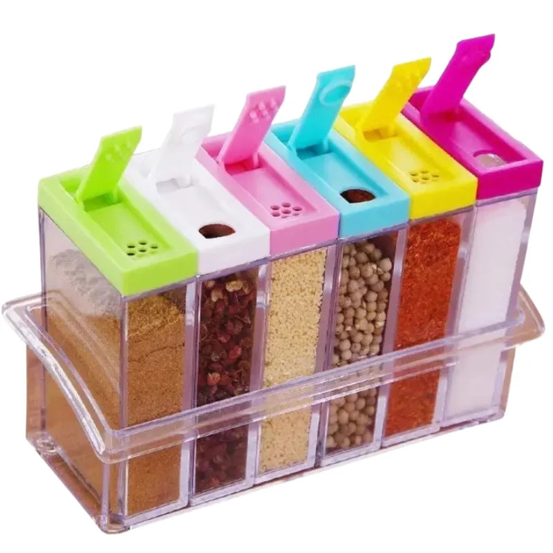 Spice Jars Dispenser Masala Rack