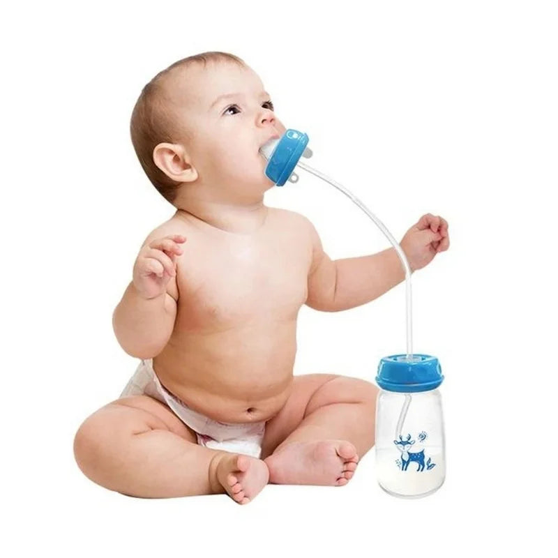 Hands-Free Baby Feeding Bottle